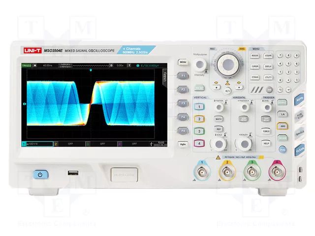Oscilloscope: digital; Ch: 4; 500MHz; 2,5Gsps; 250Mpts; LCD TFT 8" UNI-T MSO3504E