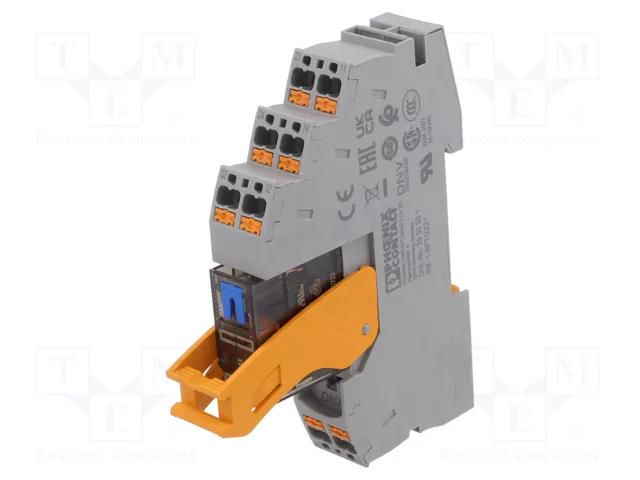 Relay: interface; DPDT; Ucoil: 24VDC; 8A; 8A/250VAC; 8A/250VDC PHOENIX CONTACT RIF-1-RPT-LDP24/2X