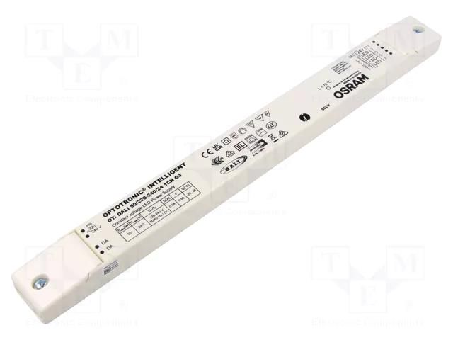 Power supply: switching; LED; 50W; 24VDC; 220÷240VAC; IP20; 92% ams OSRAM 4062172274340