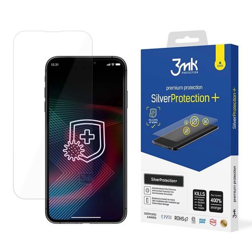 3mk Silver Protection+ Antibacterial Screen Protector for iPhone 14 Pro / iPhone 14 Gamers, 3mk Protection 5903108486262 5903108486262