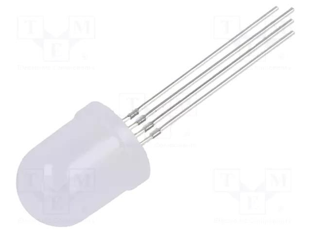 LED; green/blue/yellow; 10mm; 180°; Front: convex; No.of term: 4 OPTOSUPPLY OSTLMCA1K2A