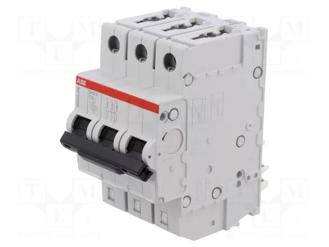 Circuit breaker; 415VAC; Inom: 16A; Poles: 3; plug-in SMISSLINE ABB S403M-C16