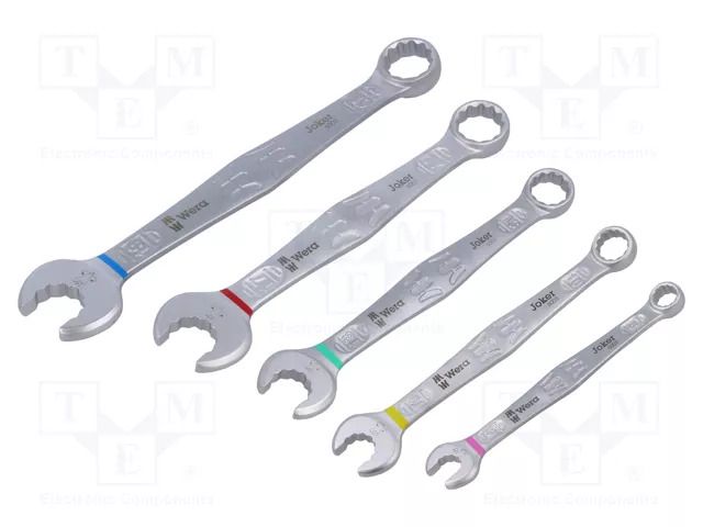 Wrench-set; combination spanner; Joker 6003; 5pcs. WERA WERA.05020234001