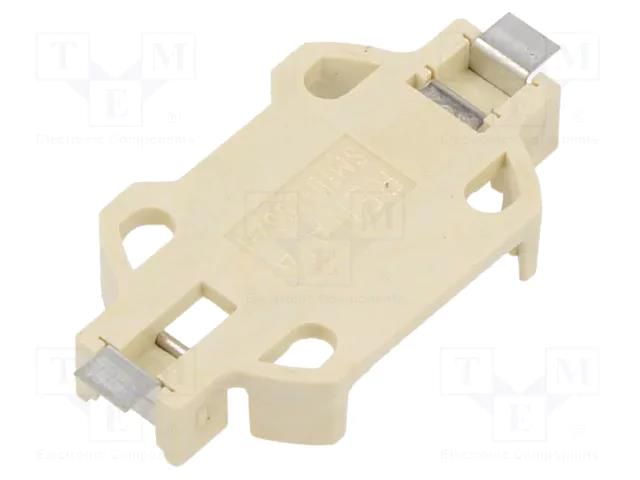 Socket; 2032,BR2032,CR2032; Batt.no: 1; horizontal,SMD; LCP RENATA SMTU2032-C