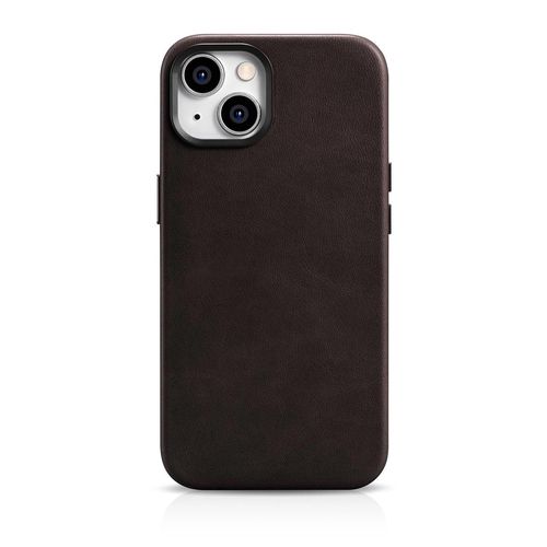 iCarer Oil Wax Premium Leather Case iPhone 14 Plus Magnetic Leather Case with MagSafe Brown (WMI14220703-BN), iCarer 6975092685111 6975092685111