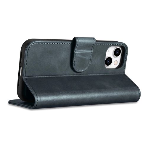 iCarer Oil Wax Wallet Case 2in1 Case iPhone 14 Anti-RFID Leather Flip Case Blue (WMI14220721-BU), iCarer 6975092686033 6975092686033