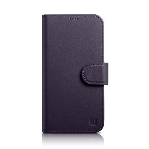 iCarer Wallet Case 2in1 Case iPhone 14 Leather Flip Cover Anti-RFID Dark Purple (WMI14220725-DP), iCarer 6975092686200 6975092686200