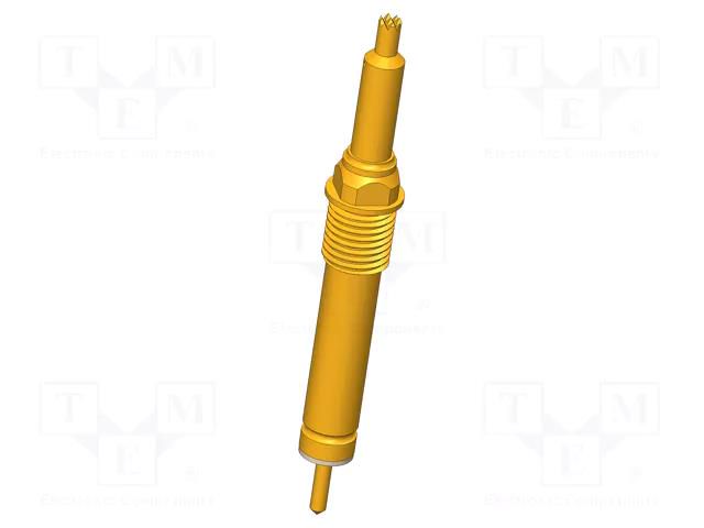 Test needle; Maksimum spring compression: 5mm; 3A; Contacts: CuBe INGUN SKS-115-0015