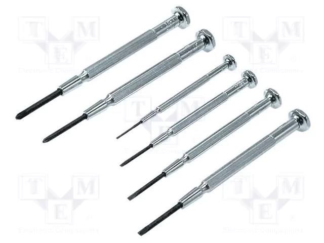 Kit: screwdrivers; precision; Phillips,slot; blister; 6pcs. C.K CK-4854P