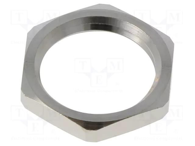 Nut; PG9; lead free; brass; Thread: PG; Plating: nickel; SKINDICHT® LAPP LP-52003500LF