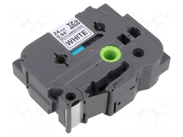 Tape; 24mm; 8m; white; Character colour: black; laminated BROTHER BR-TZESL251