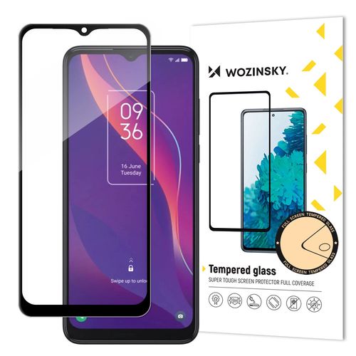 Wozinsky super tough Full Glue tempered glass full screen with frame Case Friendly TCL 306 black, Wozinsky 5907769309694 5907769309694