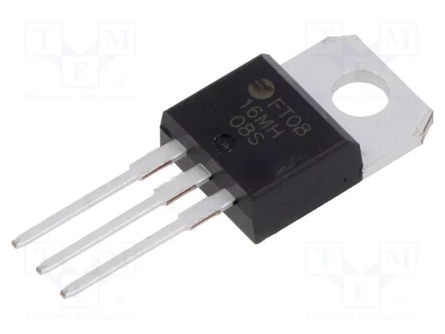 Triac; 600V; 8A; TO220AB; Igt: 50mA; Ifsm: 84A; high commutation FAGOR FT0816MH00TU