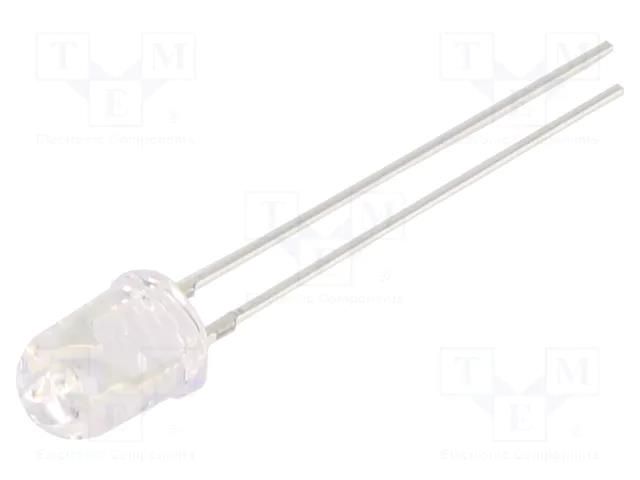 LED; blue; 5.1mm; 4200÷5800mcd; 30°; Front: convex; 2.9÷3.4VDC OPTOSUPPLY OSB5DA5L31A