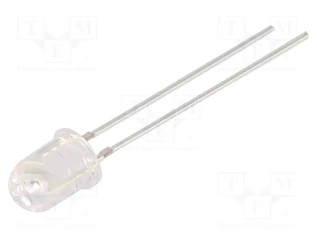 LED; yellow; 5.1mm; 5800÷7000mcd; 30°; Front: convex; 2.1÷2.6VDC OPTOSUPPLY OSY5PA5L31A