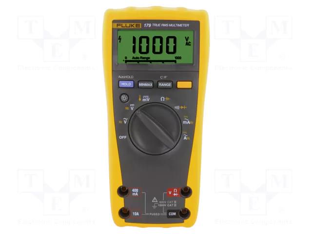 Digital multimeter; LCD; 3,75 digit (6000); True RMS AC FLUKE FLK-179/TL-223