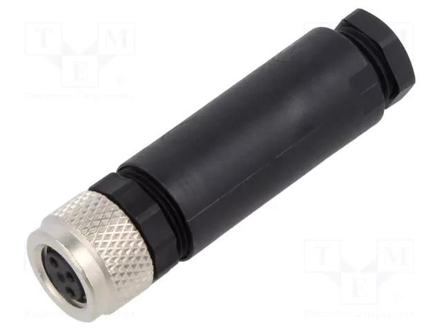 Connector: M8; female; for cable; plug PHOENIX CONTACT SACCM8FS3CONMSW