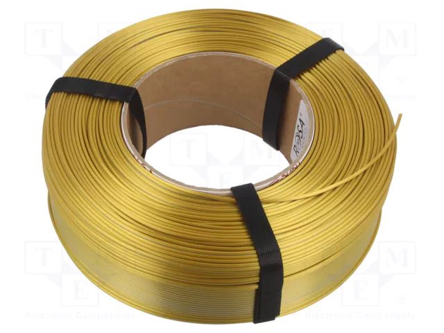 Filament: PLA Magic Silk; 1.75mm; gold-sliver; 195÷225°C; 1kg ROSA 3D ROSA-4069