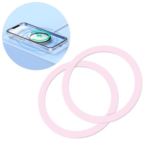 Joyroom set of metal magnetic rings for smartphone 2 pcs. pink (JR-Mag-M3), Joyroom 6941237199591 6941237199591