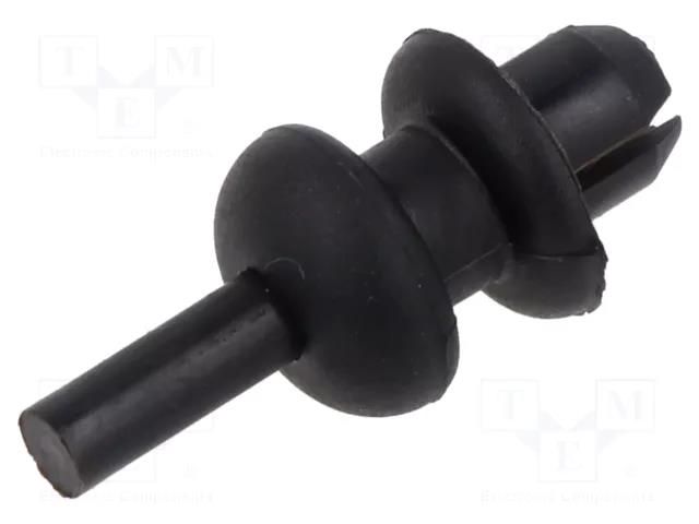 Rivet; 10pcs; OEM: 191867775A,699218; L: 5.7mm; black; Øhead: 10.7mm ROMIX RX-38072