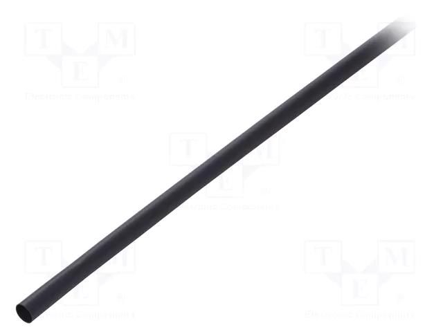 Heat shrink sleeve; dual wall,glued; 4: 1; 16mm; L: 1.2m; black TE Connectivity HTAT-16/4-0-STK