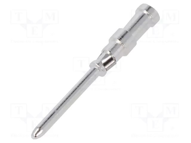 Contact; male; silver plated; 0.75÷1mm2; crimped; for cable BINDER 61-0893-139