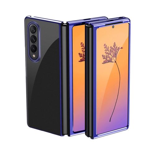 Plating Case case for Samsung Galaxy Z Fold 4 cover with a metallic frame blue, Hurtel 5907769349447 5907769349447