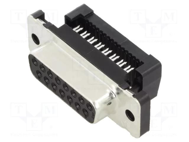 connector 15 POS HDF RCPT, MS, LEAD FREE TE Connectivity 1658610-3