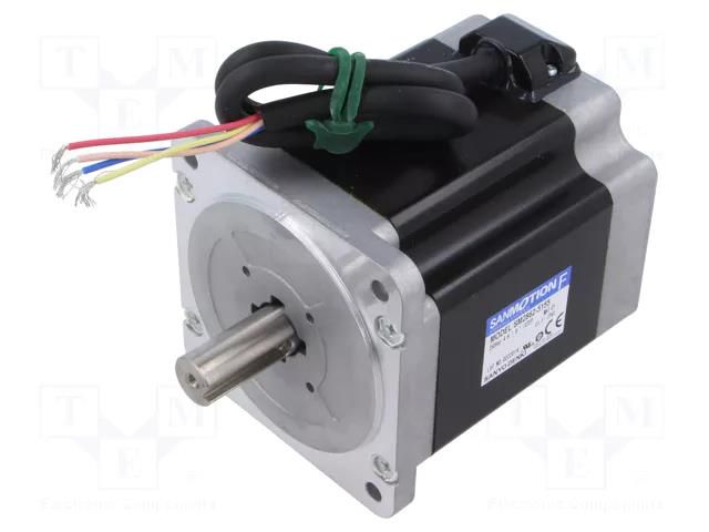 Motor: AC; 2-phase,bipolar,stepper; 100VAC; step 1,8°; 6.4Nm; 4A SANYO DENKI SM2862-5155