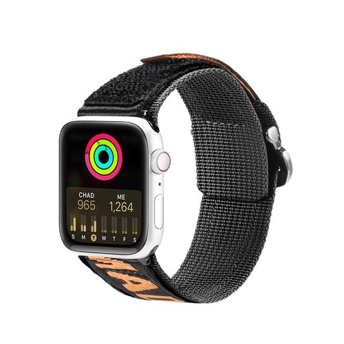 Dux Ducis Strap (Outdoor Version) Apple Watch Ultra Strap, SE, 9, 8, 7, 6, 5, 4, 3, 2, 1 (49, 45, 44, 42 mm) Nylon Band Bracelet Black and Orange, Dux Ducis 6934913035337 6934913035337