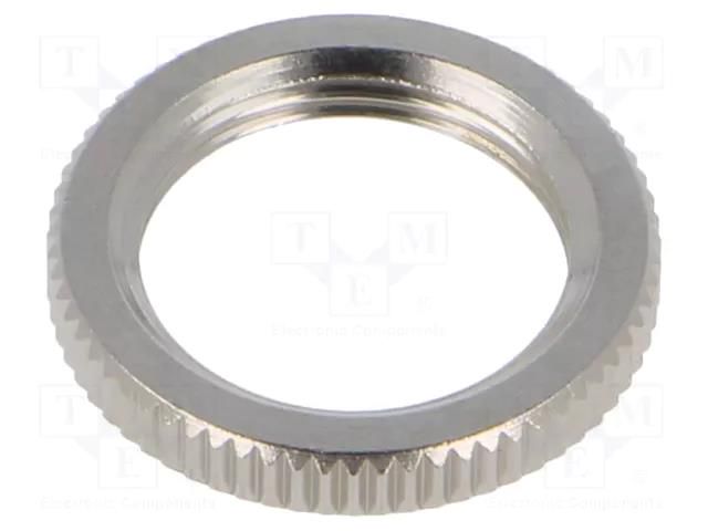 Nut; Application: 600H; Plating: nickel; Nut: round,knurled APEM U411