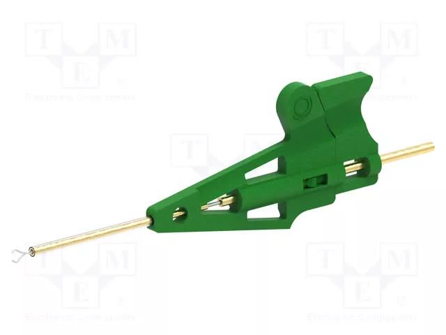 Clip-on probe; pincers type; 500mA; 60VDC; green; 0.8mm; 30VAC ELECTRO-PJP PJP6800-V