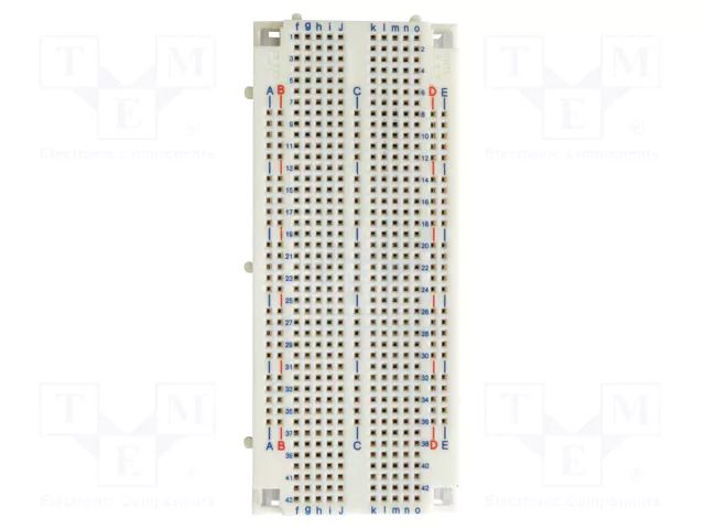 Board: universal; prototyping,solderless; W: 50mm; L: 117mm; 1.5A ELECTRO-PJP PJPDEVBOARD0555