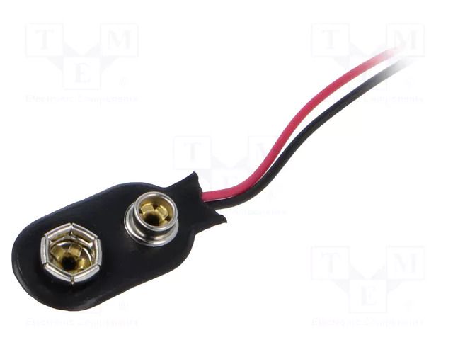 6F22 connector; 6F22,6LR61; Batt.no: 1; on cable; cables; 200mm KEYSTONE KEYS234