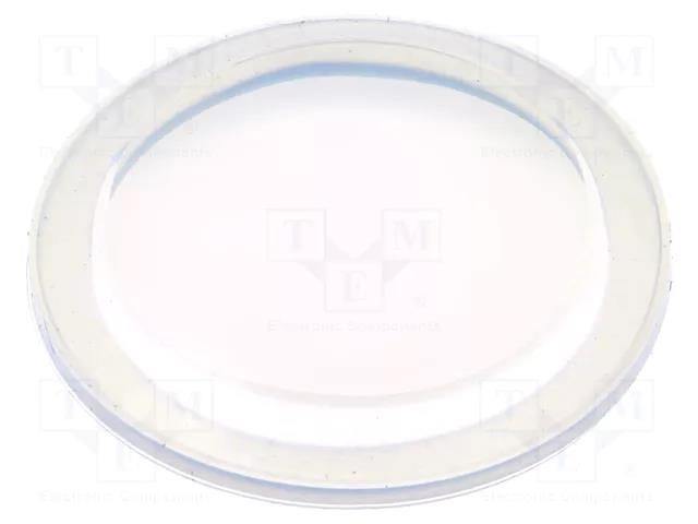Cover; IP68; transparent; Ø26.4x3.1mm ONPOW M12-22F
