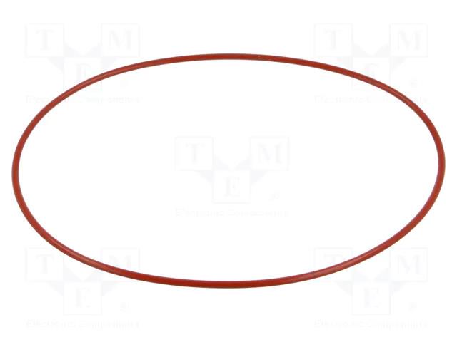 O-ring gasket; silicone; Thk: 3mm; Øint: 160mm; red; -60÷160°C ORING USZCZELNIENIA TECHNICZNE O-160X3-SI-RD