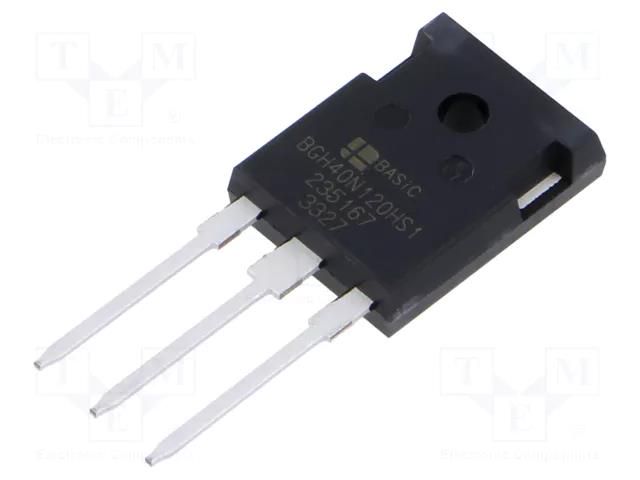 Transistor: IGBT; SiC SBD; 1.2kV; 40A; TO247-3 BASiC SEMICONDUCTOR BGH40N120HS1