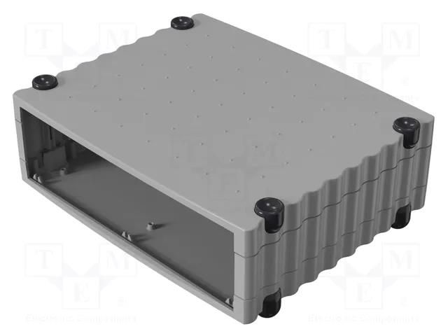 Enclosure: desktop; Tabletop; X: 324mm; Y: 268mm; Z: 101mm; aluminium ROSE ROSE-07700102