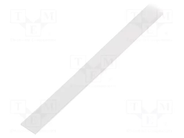 Cover for LED profiles; transparent; 1m; Kind of shutter: E TOPMET TOP-A2000116