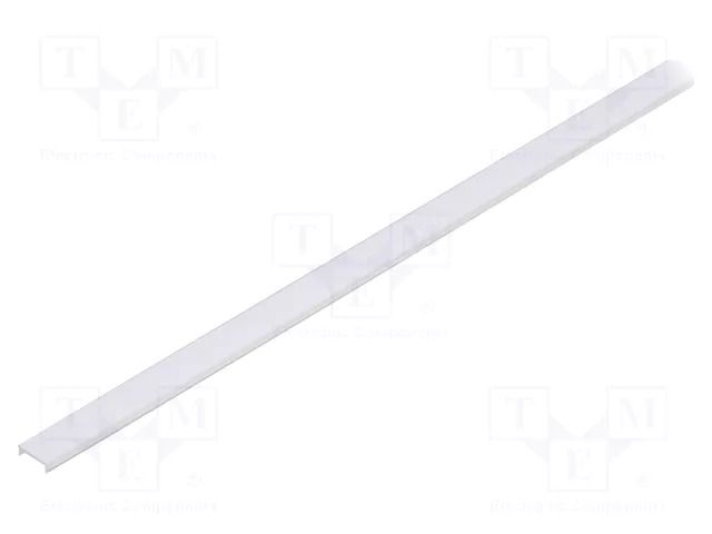 Cover for LED profiles; transparent; 1m; Kind of shutter: C3 TOPMET TOP-F1000116