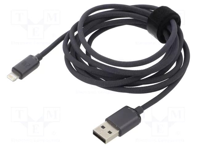 Cable; USB 2.0; Apple Lightning plug,USB A plug; 1.2m; black BASEUS CAJY000001