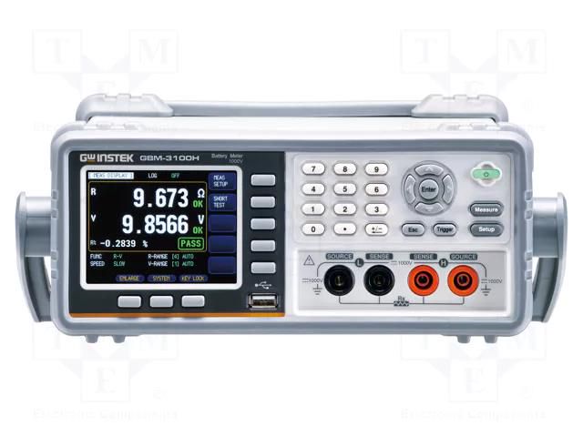 Tester: batteries and rechargeable batteries; 264x107x350mm GW INSTEK GBM-3100H