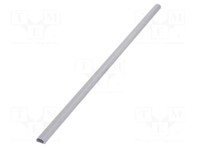 Closed cable trunkings; silver; L: 1.1m; W: 33mm; H: 18mm; aluminium Goobay GOOBAY-90666