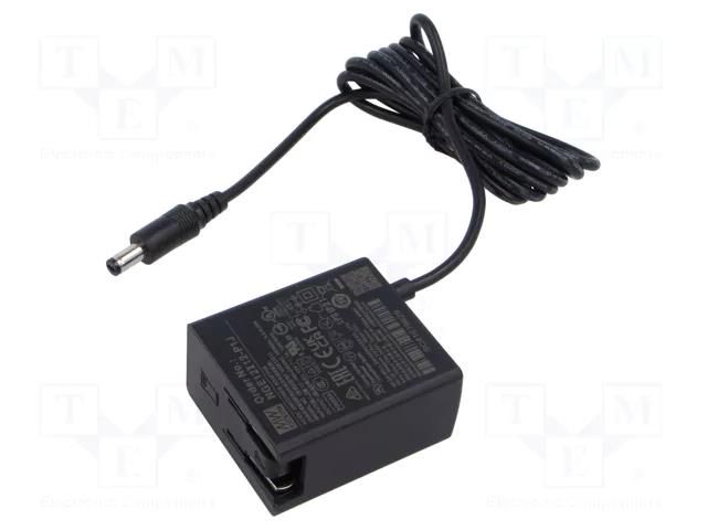 Power supply: switching; mains,plug-in; 12VDC; 1A; 12W; 87.5% MEAN WELL NGE12I12-P1J