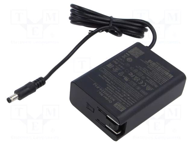 Power supply: switching; mains,plug-in; 24VDC; 3.75A; 90W; 92% MEAN WELL NGE90I24-P1J
