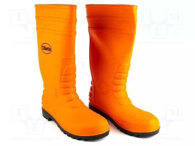 Boots; Size: 43; orange; PVC; severe weather conditions; high BETA BE7328A/43