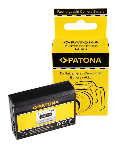 PATONA Battery for Canon LP-E10 LPE10 EOS1100D EOS 1100D, PATONA 1089 4260226326636