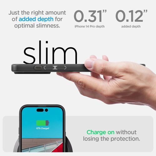 Spigen Ultra Hybrid iPhone 14 Pro Case - Matte Black, Spigen 8809811864588 8809811864588