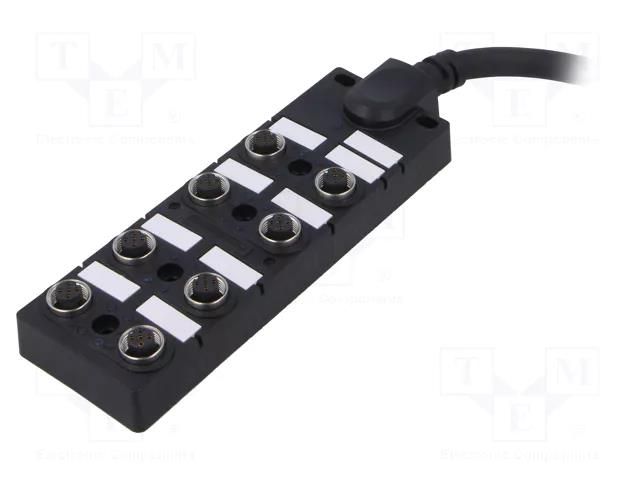 Transition: splitter; 24V; PIN: 5; IP67; 2A; 5m; IN: 8; OUT: 1 AMPHENOL DB125A8CAB-DPS7B05