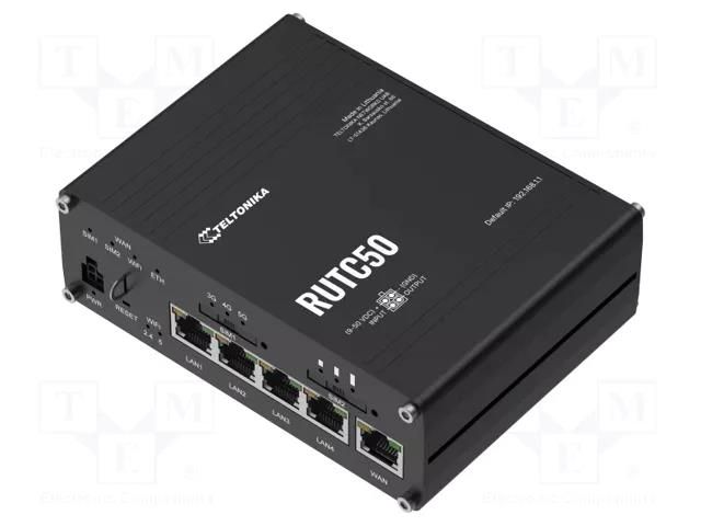 Module: router; DDR3; 512MBRAM,528MBFLASH; for DIN rail mounting TELTONIKA RUTC50